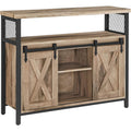 Buffet avec portes coulissantes, meuble de rangement pratique pour cuisine ou salon